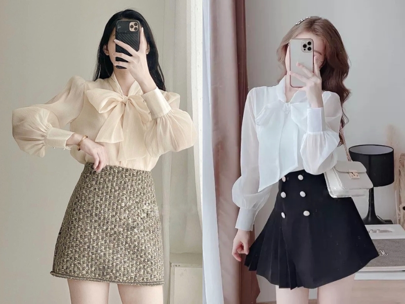 26feaed4-di-dam-cuoi-mac-gi18 Áo sơ mi cổ nơ là gợi ý hay ho cho những cô nàng muốn xây dựng hình tượng tiểu thư (Nguồn: shopee.vn)