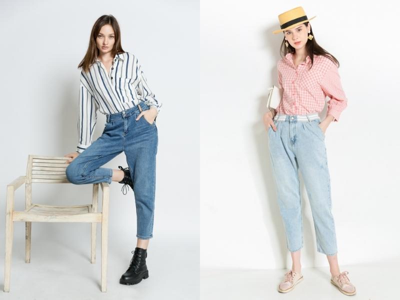 5d4ca4d2-32 Bạn có thể kết hợp áo sơ mi với quần baggy để tạo thành set đồ công sở thanh lịch (Nguồn: J-P Fashion)