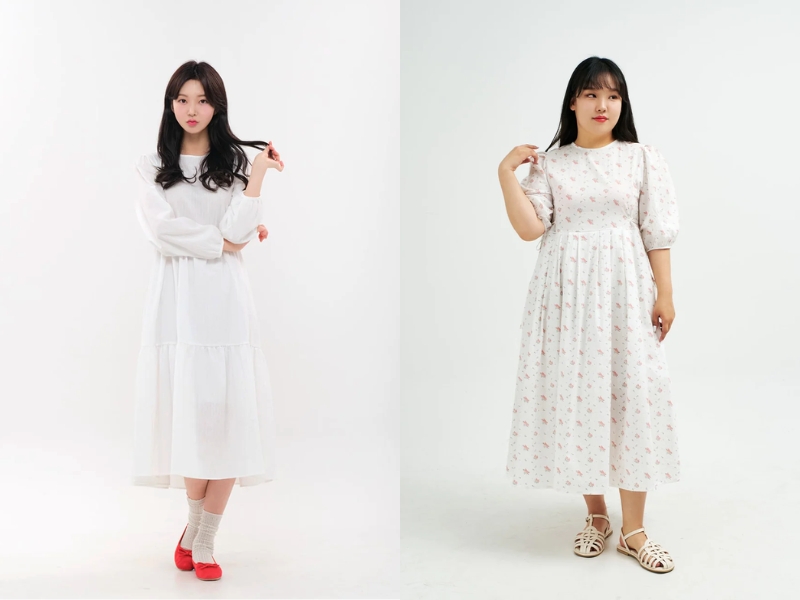 92c2faaf-di-dam-cuoi-mac-gi221 Tạo dựng một set đồ đi đám cưới cho nữ mập che khuyết điểm với váy babydoll (Nguồn: lewkin.com)