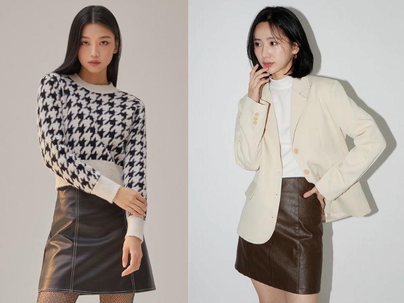 eb46b3f3-di-dam-cuoi-mac-gi16 Chân váy da giúp bạn tăng thêm phần khí chất (Nguồn: lewkin.com)